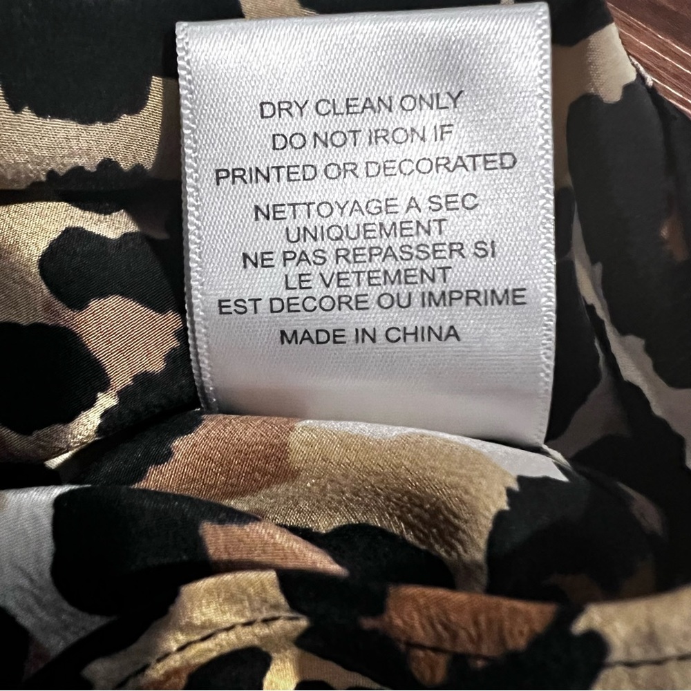 Equipment Leopard Print Button Down Sleeveless Sh… - image 6